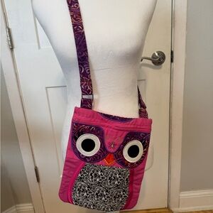 Pink and Purple Owl Crossbody Bag